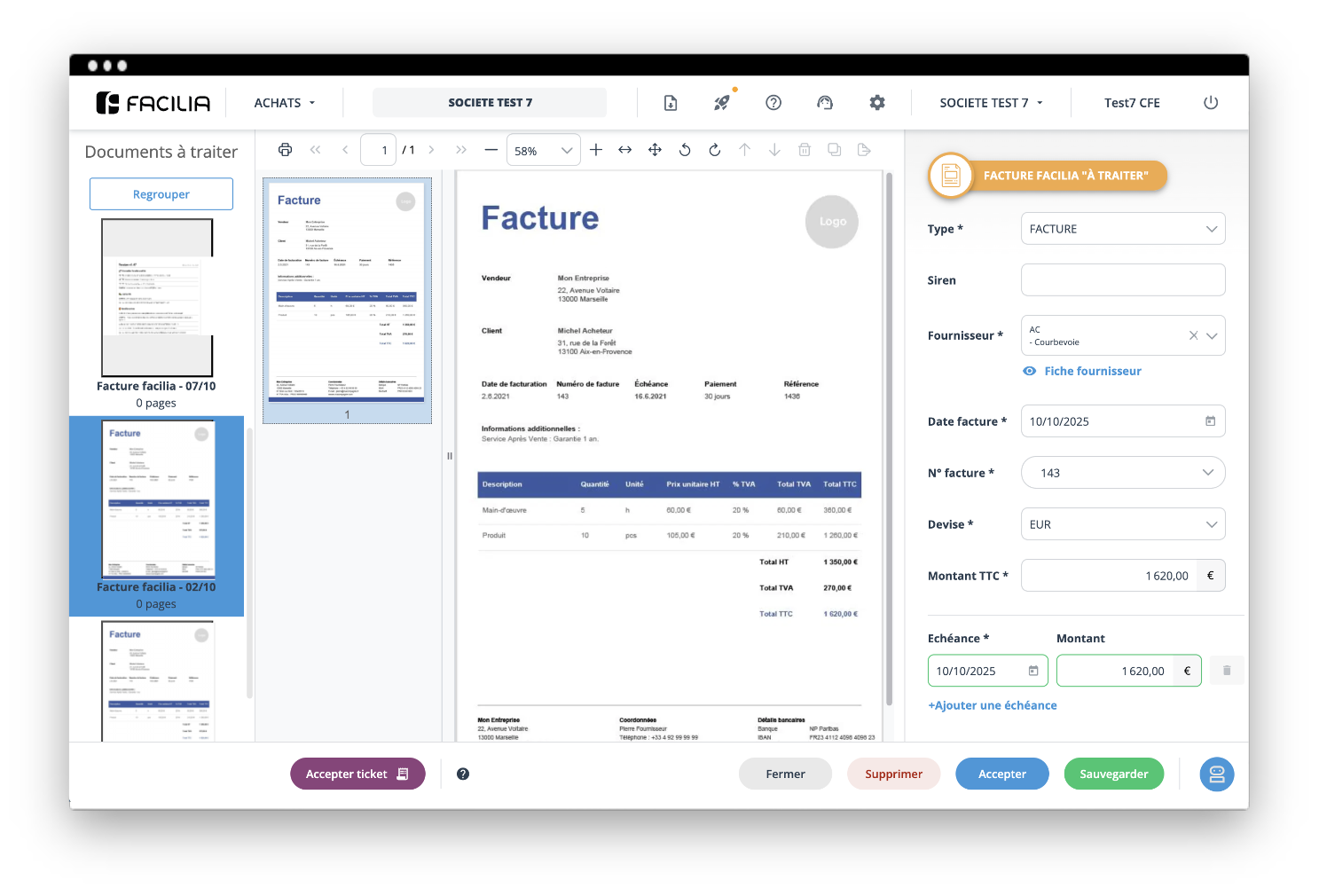 Contrôlez vos factures d’achats