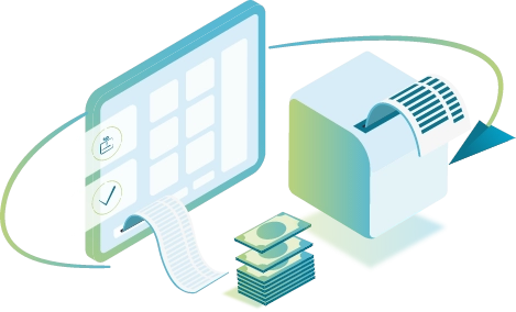 encaissement de l'addition