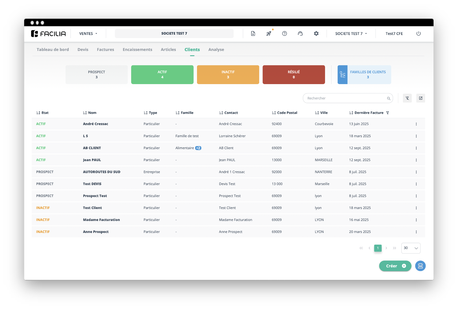 Gérez votre référentiel clients