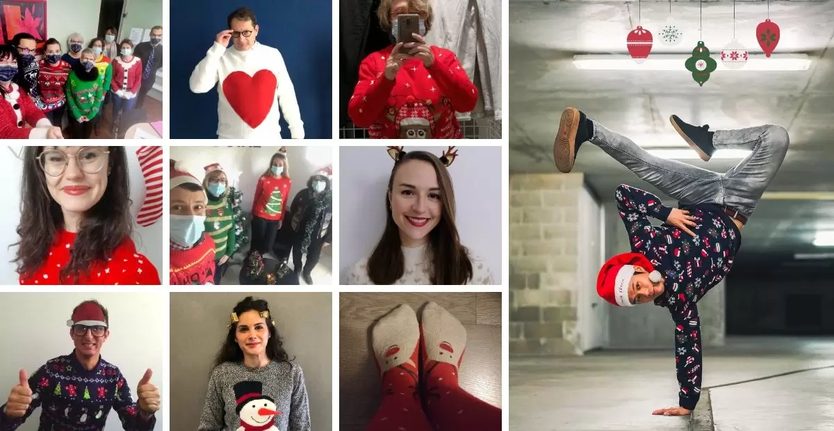 FIDUTEAM. Les « pulls moches » de Noël ont égayé cette fin d’année chez FIDUCIAL !