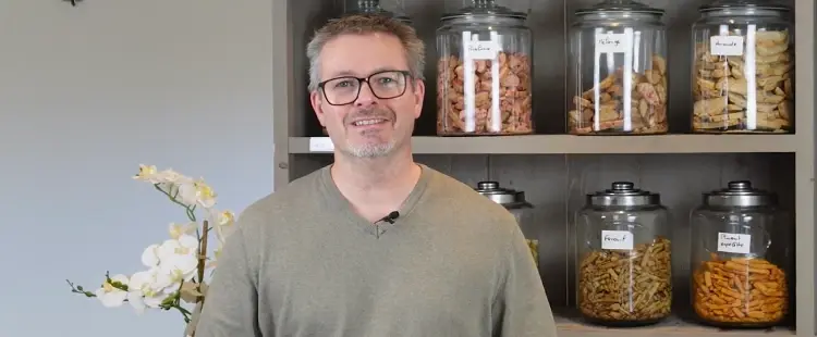Jean-François créateur de la marque « Les Croquants du Petit Marmiton »