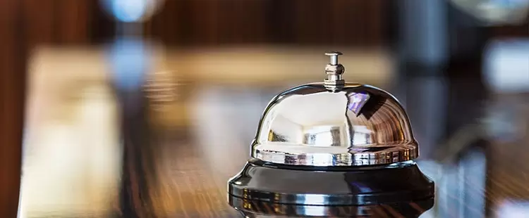 clochette accueil hôtel 