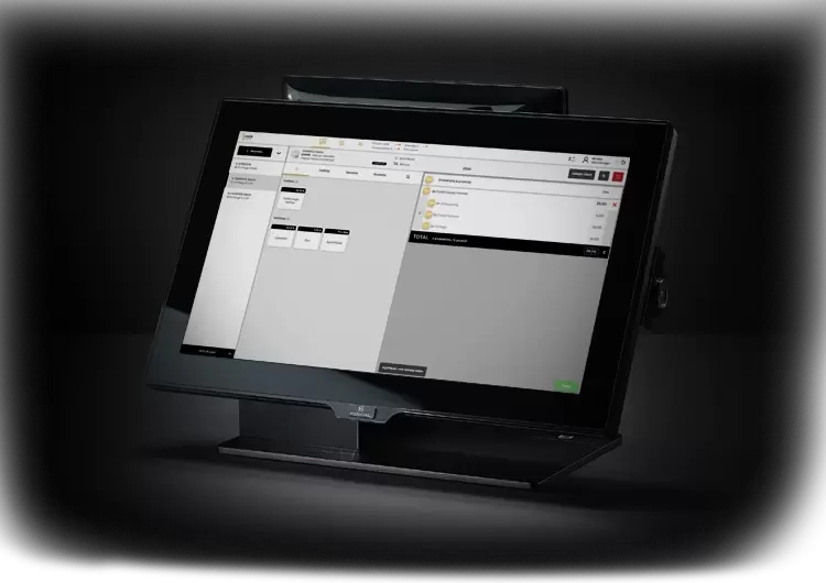 Caisse enregistreuse tactile équipée du logiciel My HAIR.
